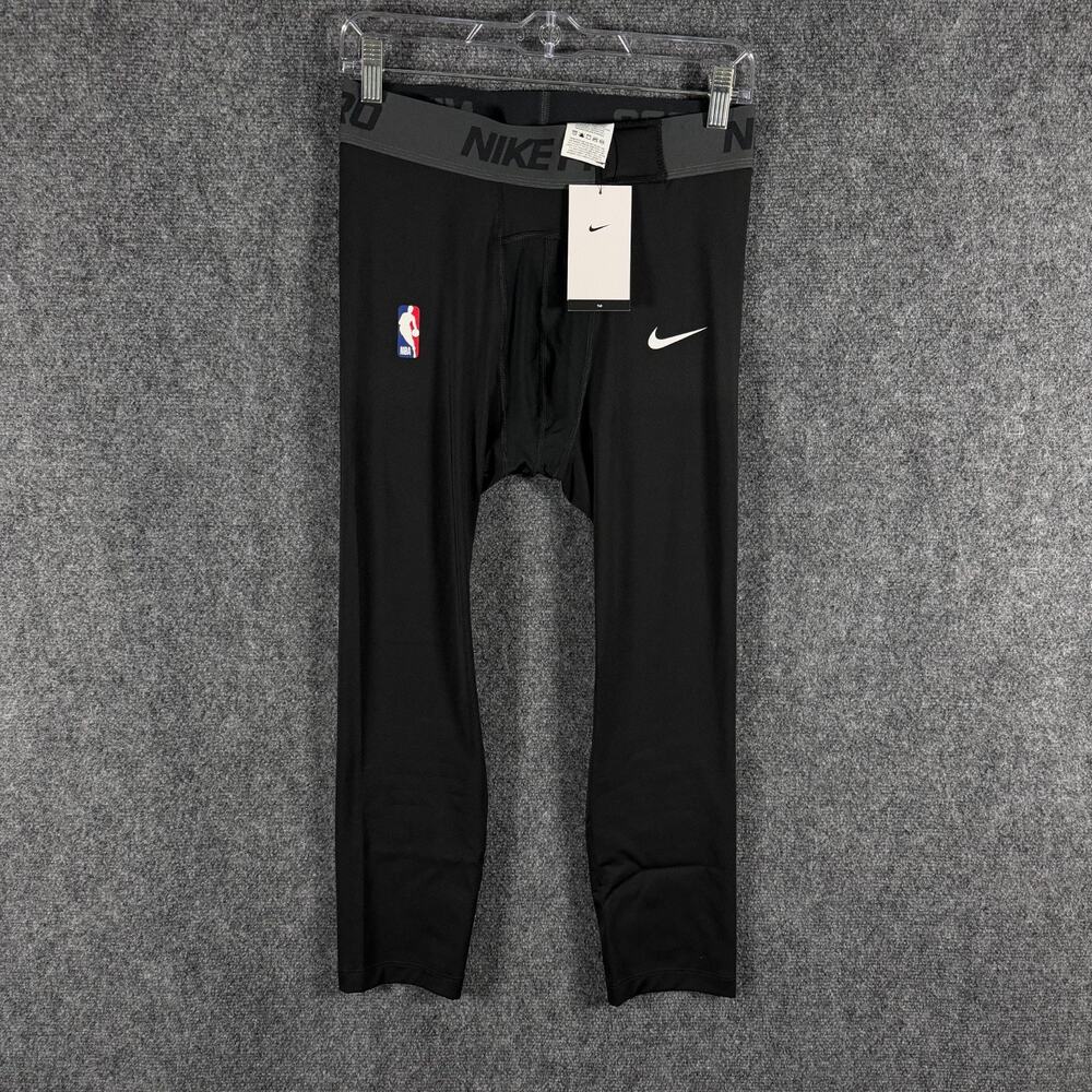Nike Pro NBA Player Issue 3/4 Compression Tights Mens LT Black DN1547-010 NWT